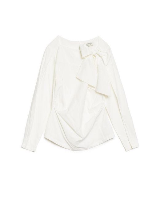 Sister Jane Natural Dream Lantern Bow Blouse