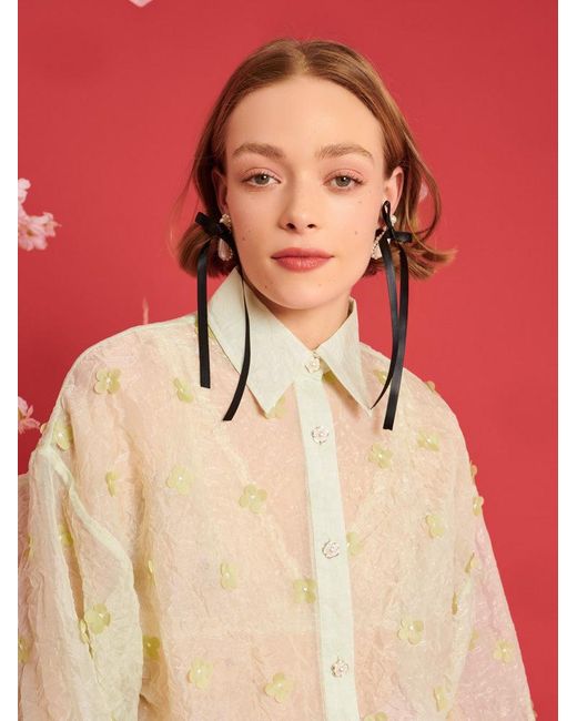 Sister Jane Red Dream Eden Floral Oversized Shirt