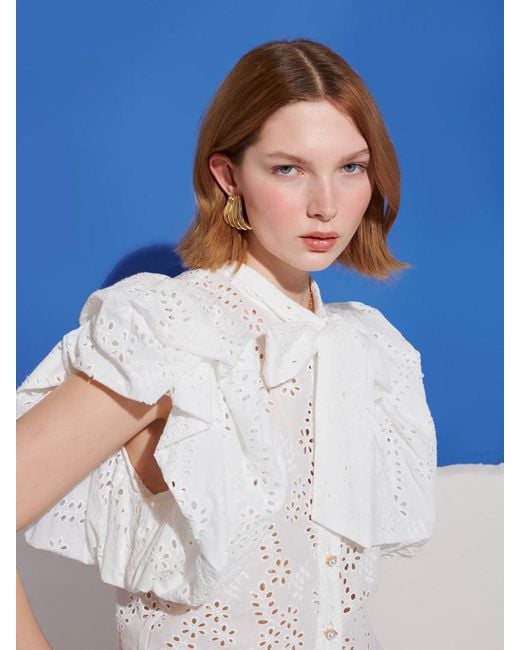 Sister Jane Blue Sofia Bow Blouse