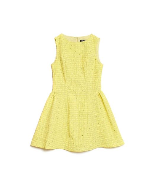 Sister Jane Yellow Ronja Bead Mini Dress
