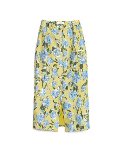 Sister Jane Multicolor Dream Seagrass Jacquard Midi Skirt