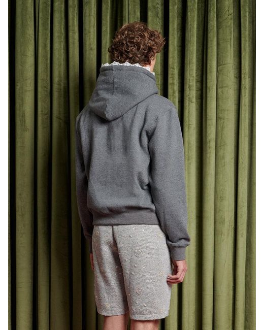 Sister Jane Green Elodie Lace Trim Hoodie