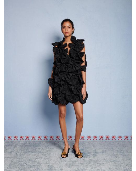 Sister Jane Black Dream Heritage Bow Mini Dress