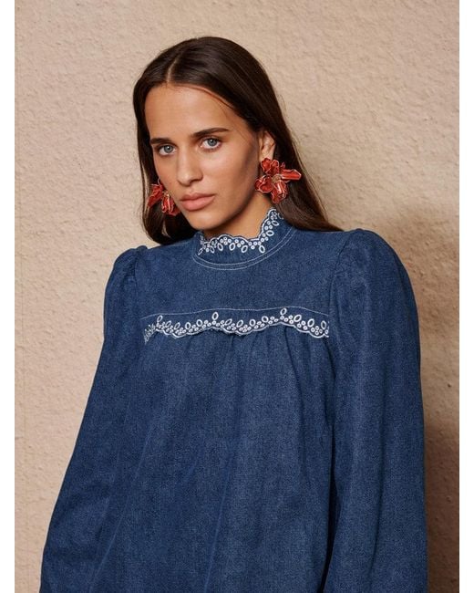 Sister Jane Blue Haze Denim Mini Dress