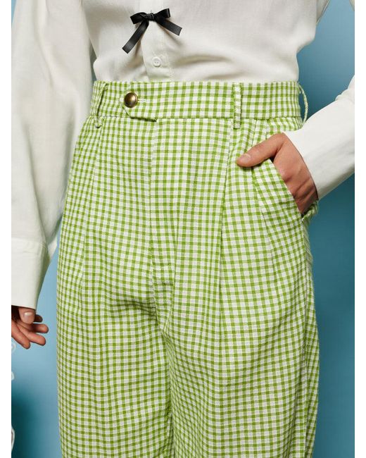 Sister Jane Green Lionel Gingham Trousers