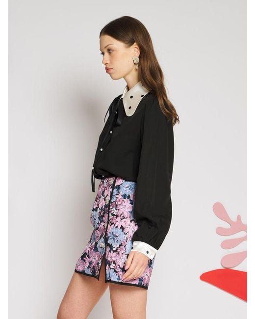 Sister Jane Black Margaux Bow Blouse
