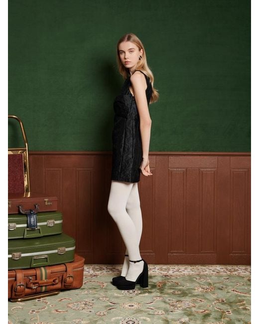 Sister Jane Green Frieze Jacquard Bow Dress