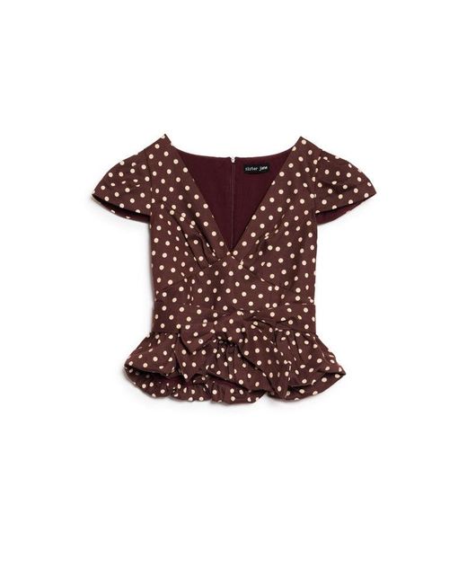 Sister Jane Multicolor Arles Polka Dot Top