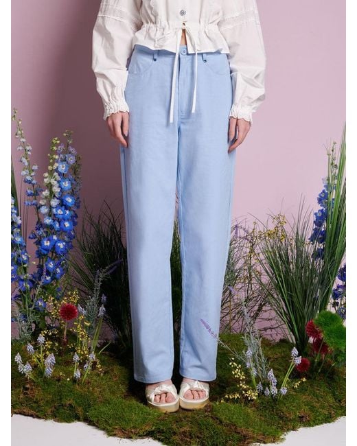 Sister Jane Blue Field Gem Trousers