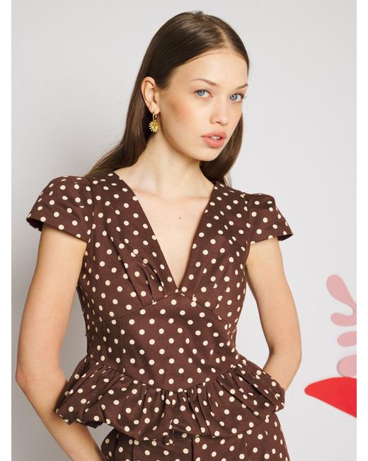 Sister Jane Multicolor Arles Polka Dot Top