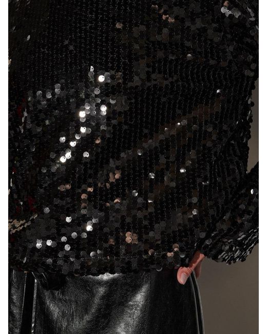 Sister Jane Black Ghospell Anita Sequin Top
