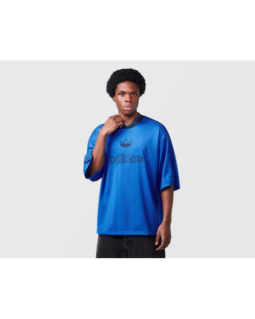 Adidas Originals Blue Premium Oversized Knit Jersey for men