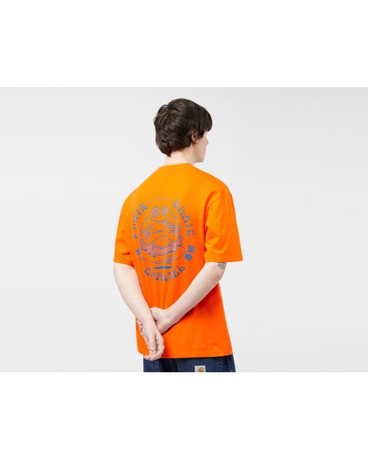 Edwin Orange Music Channel T-shirt for men