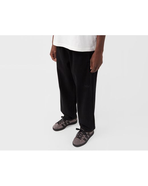 Adidas Originals Black Premium Denim Firebird Track Pants for men