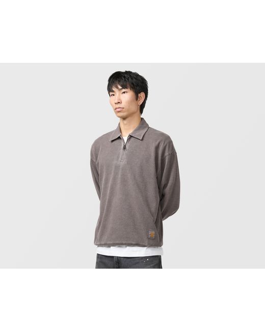 Carhartt Gray Harper Polo Sweatshirt for men
