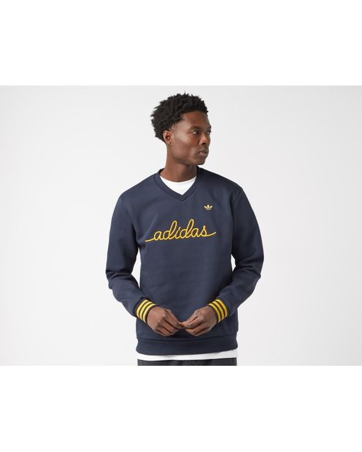 Adidas Originals Nice Embroidered Sweatshirt in Blue für Herren
