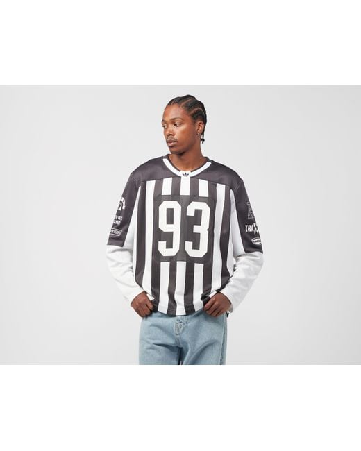 Adidas Originals Black Adilenium Team 93 Long Sleeve Jersey for men