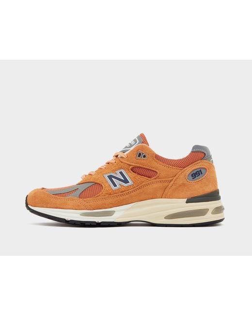 New Balance Orange 991V2 Made for men