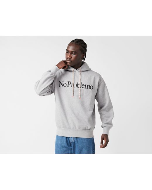No Problemo White Hoodie for men