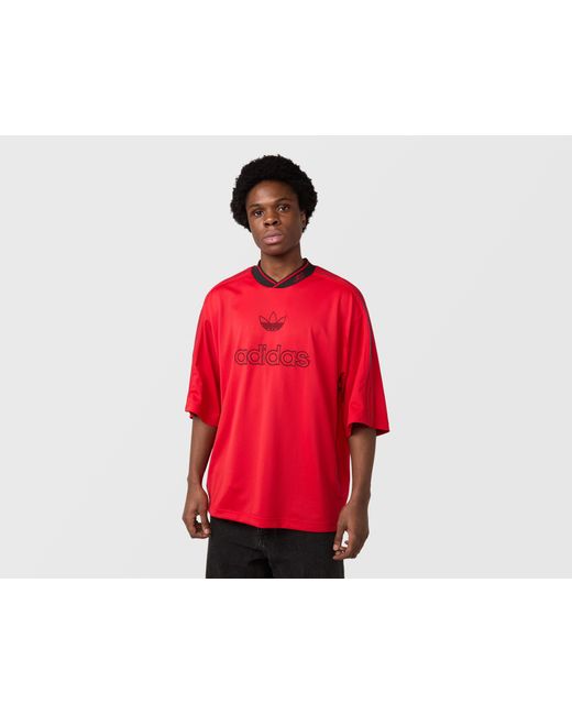 Adidas Originals Red Premium Oversized Knit Jersey for men