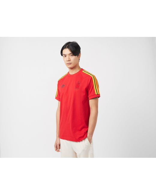 Adidas Originals Belgium Adicolor Classics 3-Stripes T-Shirt in Red für Herren