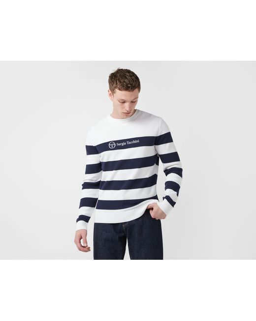 Sergio Tacchini Blue Jude Stripe Knit for men