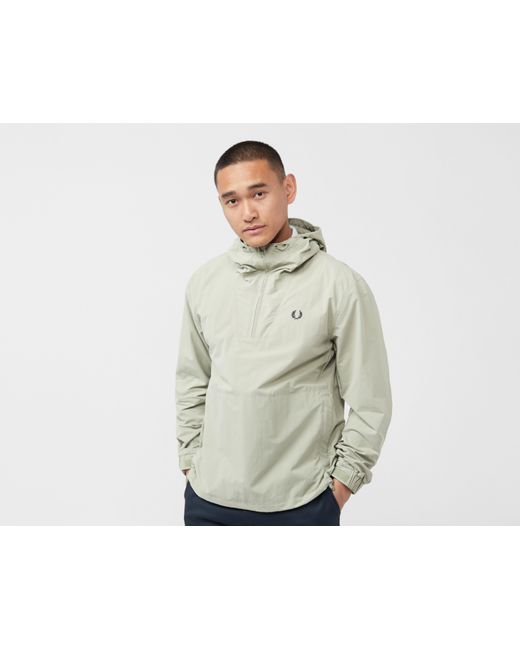 Fred Perry Gray Overhead Shell Jacket for men