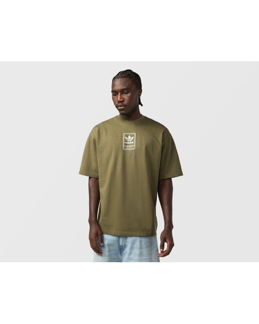Adidas Originals Green Elevated Graphic T-Shirt for men