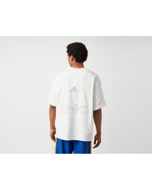 Adidas Originals White Eqt Graphic T-Shirt for men