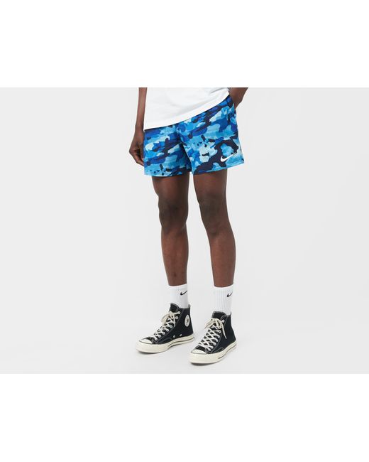 Nike Blue Classic 5" Volley Camo Shorts for men