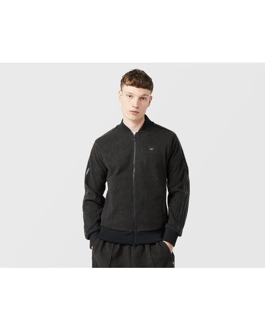 Adidas Originals Black Premium Wool Track Top for men