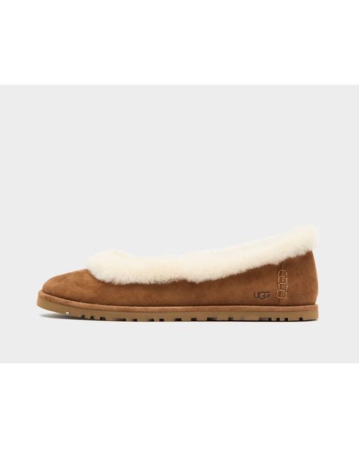 Ugg Brown Zora Ballet Flat