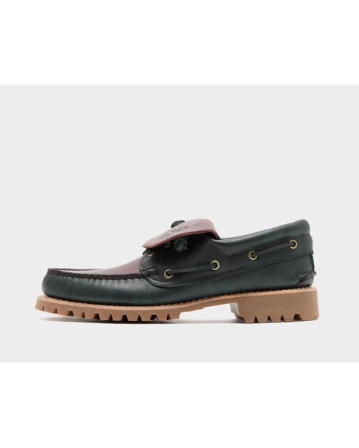 Timberland Black Authentic 3-Eye Lug Boat Shoe for men
