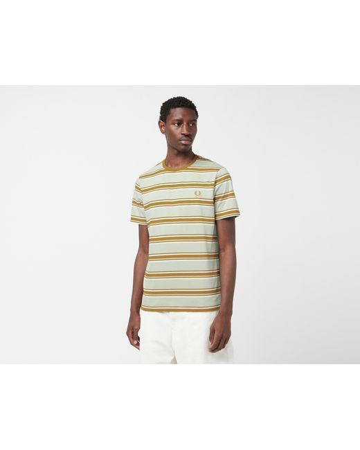 Fred Perry Green Stripe T-shirt for men