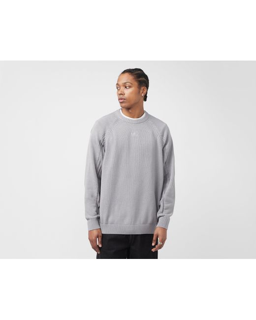 Adidas Originals Gray Premium Knit Sweater for men