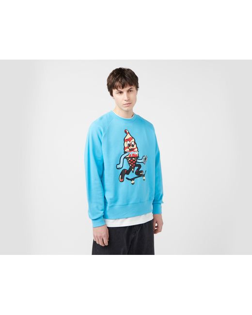 ICECREAM Blue Skate Cone Sweatshirt for men