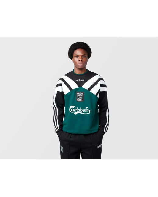 Adidas Green X Liverpool Fc 95/96 Away Crew Sweatshirt for men
