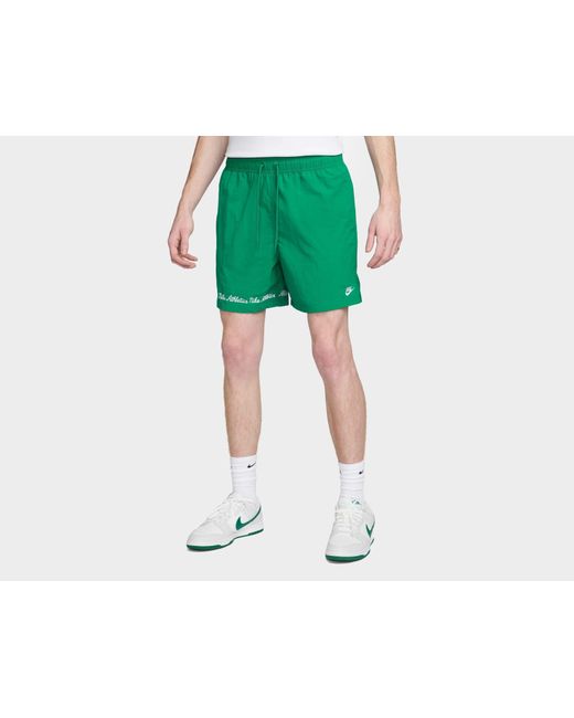 Nike Green Club Varsity Flow Shorts for men