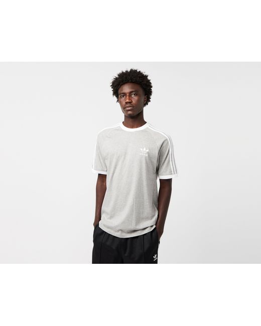 adidas Originals Adicolor Classics 3 stripes T shirt in Black for Men Lyst UK