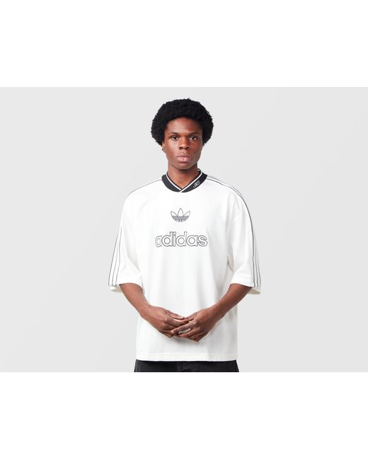 Adidas Originals White Premium Oversized Knit Jersey for men