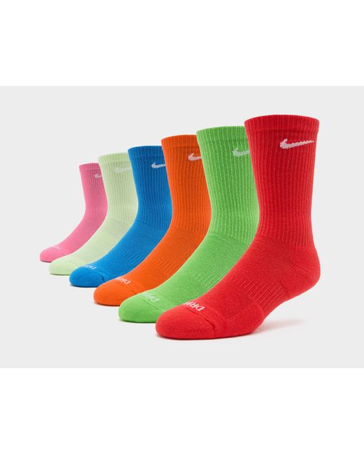 multicolor 6 pack nike socks
