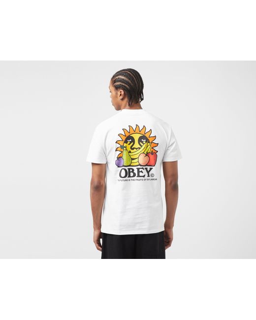 Obey Black The Fruits Of Our Labor T-shirt for men