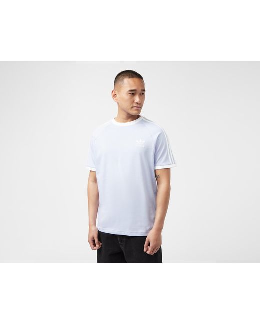 Adidas Originals White 3-stripes California T-shirt for men