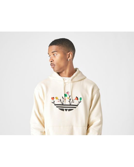 adidas floral trefoil hoodie