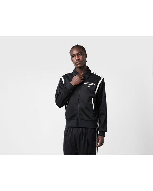 Adidas Originals Black Premium Collared Track Top for men