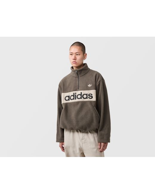 Adidas Originals Black Polar Fleece Pullover for men