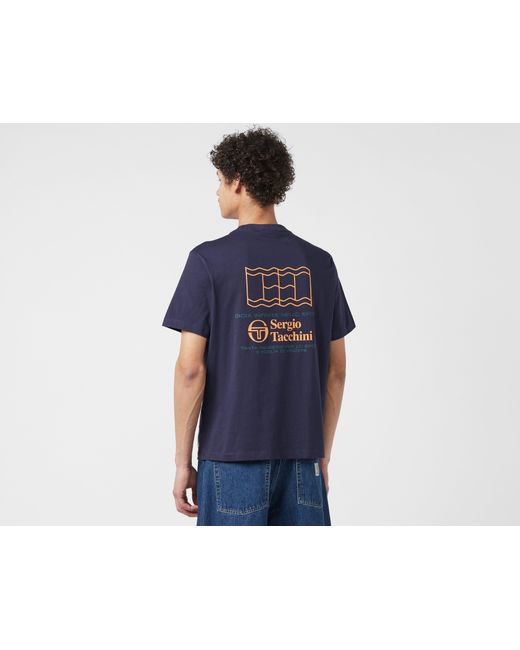 Sergio Tacchini Blue Onda T-shirt for men