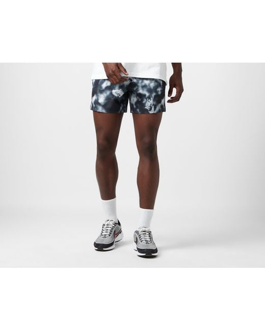 Nike Black Swim Dye 5' Volley Shorts for men