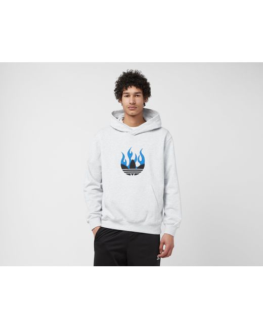 Adidas White Flames Hoodie for men