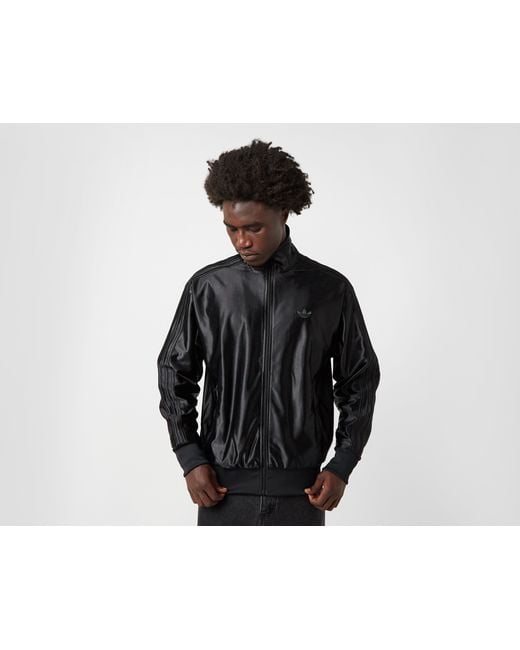 Adidas Originals Black Firebird Adicolor Metallic Track Top for men